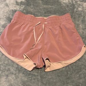 Lululemon reversible shorts pink size 8